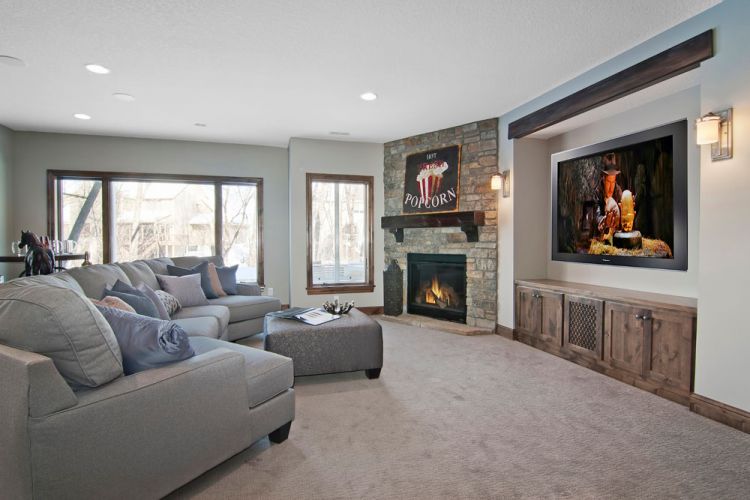 Lower Level Living Room   Creek Hill