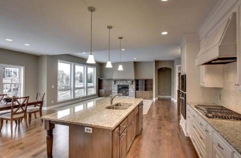 Kitchen Great Room Creek Hill Custom 7791