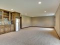 Lower Level Bar Creek Hill Custom Walkout Home