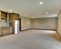 Lower Level Bar Creek Hill Custom Walkout Home