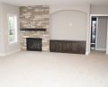 MN Lower Level Fireplace 6350 Ranier Creek Hill Custom Homes