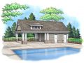Maple Brook pool house color